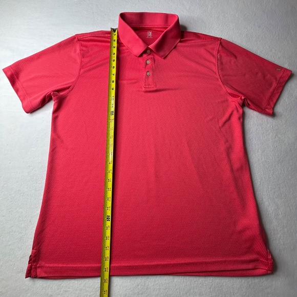 PGA Tour Champions Men Polo XL Pink Red Shirt - Picture 8 of 14